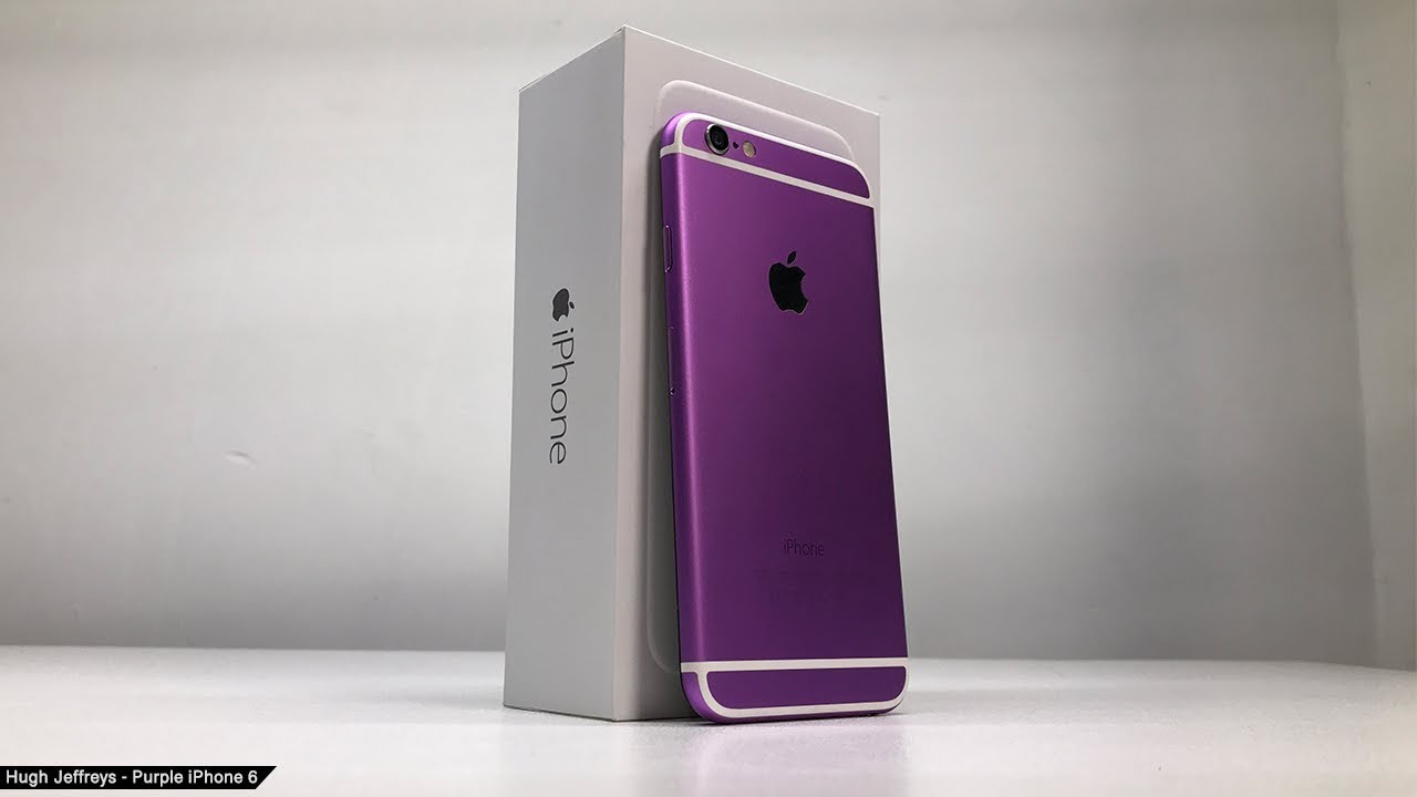 Custom Purple iPhone 6 built from parts!