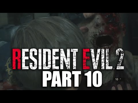 RESIDENT EVIL 2 WALKTHROUGH GAMEPLAY PART 10 - LEON STORY (NO COMMENTARY)