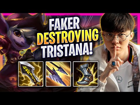 FAKER DESTROYING WITH TRISTANA! - T1 Faker Plays Tristana MID vs Sylas! | Season 2025