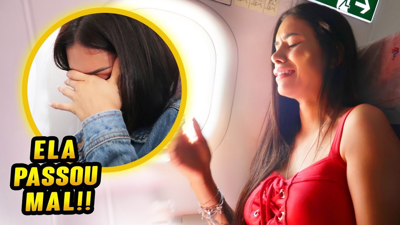 PRIMEIRA VEZ DA MINHA AMIGA ANDANDO DE AVIÃO!!!