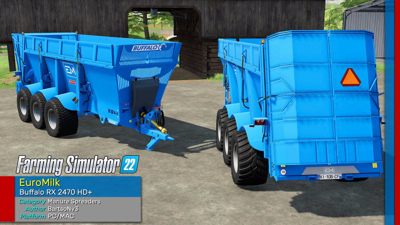 EuroMilk Buffalo RX 2470 HD+ - Farming Simulator 22 FS22 Mods Review (2K 60Hz)