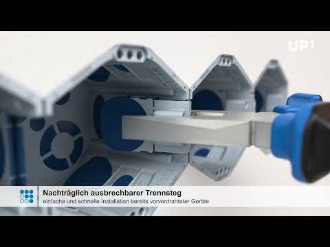 UP¹. Unsere beste Unterputzdose. - Montage