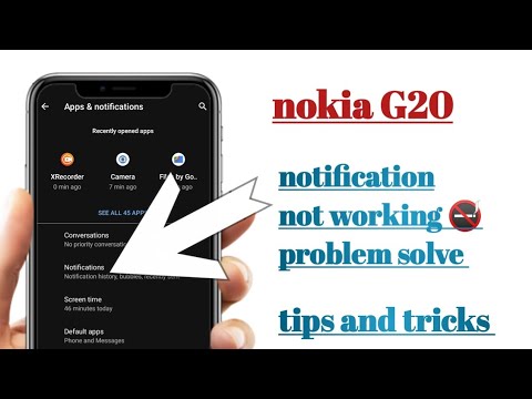 nokia G20 notification not working problem solve tips and tricks