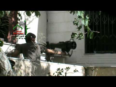 استهداف لواء عبد الله بن سلام بمدفع بي 82 متاريس قوات النظام في مجمع تاميكو في بلدة المليحة في ريف دمشق