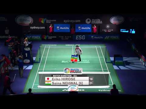 2014 THE STAR AUSTRALIAN BADMINTON OPEN - QF - WS - Eriko Hirose (JPN) VS Saina Nehwal [6] (IND)