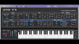 Video thumbnail for GTG JP 7A - Free Analog Vst Plugin by Ruben Yevgeny Hymov