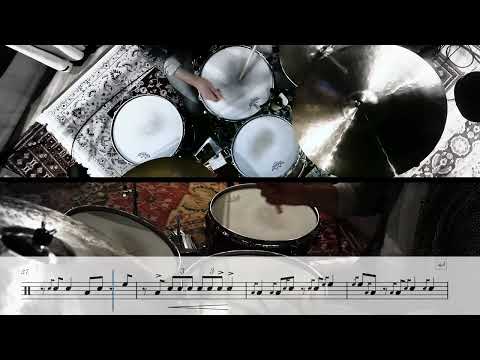 Max Roach- Stompin' At The Savoy -Drum solo cover with FREE Transcription