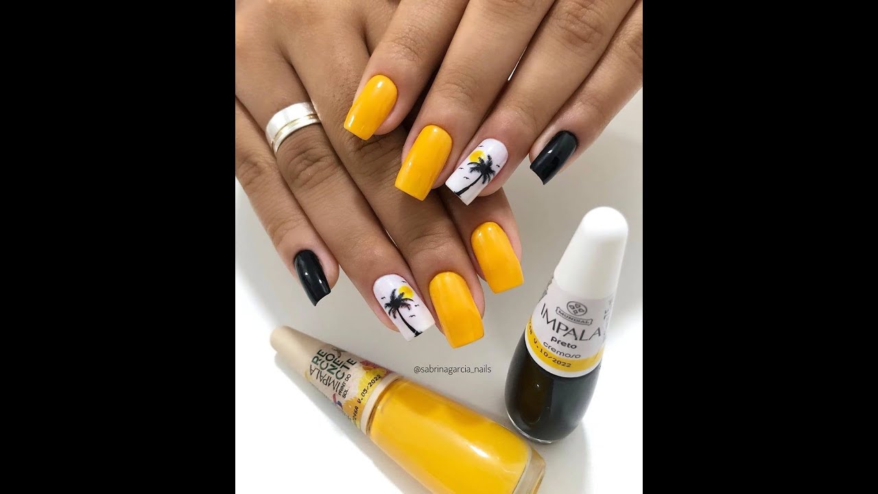 TOP 20 UNHAS AMARELAS DECORADAS PARA SE INSPIRAR 2020  #1