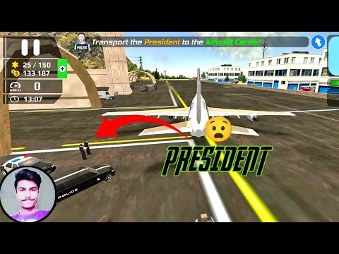 police officer simulator mission #8 | Transport president on aircraft carrier ✈️