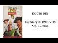 Inicio De Toy Story 2 1999 VHS México 2000
