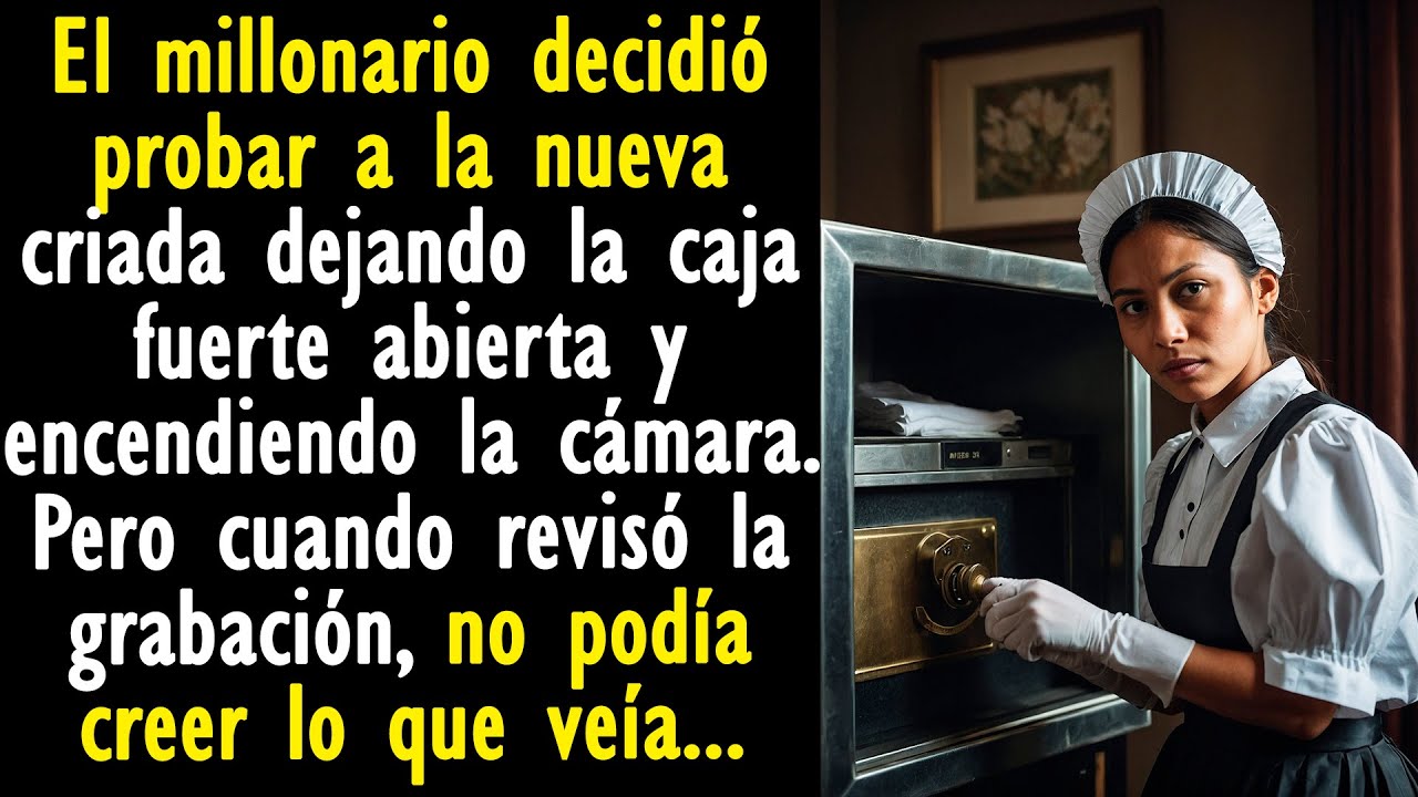 El millonario decidió probar a la nueva criada dejando la caja fuerte abierta y encendiendo...