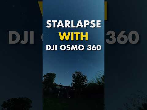 Best settings for shooting #milkyway with @DJI #osmo360 #starlapse #nightlapse #stars #360video