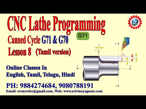 Cnc Lathe Canned Cycle Programming G70 G71 - Cnc Lathe Canned Cycle Example -Cnc G71 Program Example
