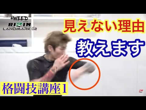 【格闘技講座 1】平本蓮の見えないパンチの打ち方【RIZIN 切り抜き】