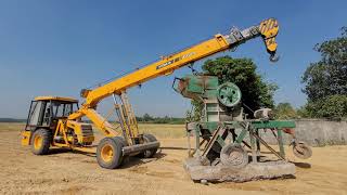 Hydra towing crusher machine || sujal13,,#arman15 #tripura