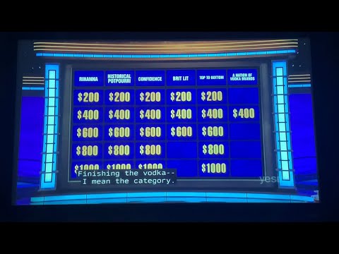 Jeopardy, Johanna Stoberock Day 2 - 1st Daily Double & Ken Jennings “finishing the vodka” (4/26/23)