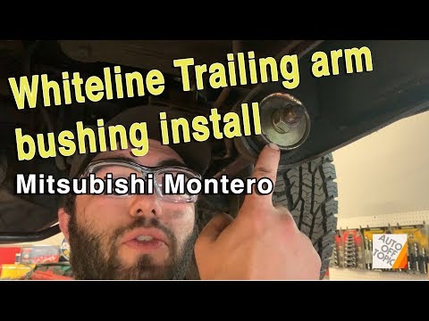 Whiteline Montero Trailing arm bushings, how to