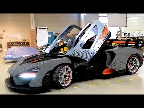 LEGO McLaren Senna FULL SCALE Build - Bruno Senna Amazing REACTION and TESTING! LEGO Speed Champions