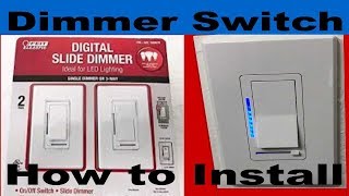 Digital Slide Dimmer Switch from Feit Electric Install