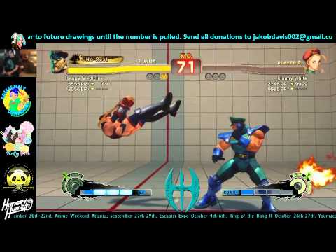 Happy Medicine (M.Bison) vs. kimmy white (Cammy) HMNLive Ep. 2 SSF4:AE2012