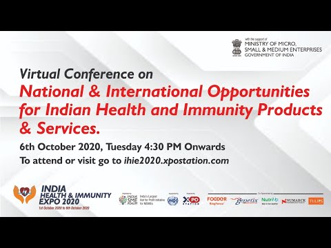 Webinar on "National & International Opportunities for Indian Health & Immunity Products & Services"