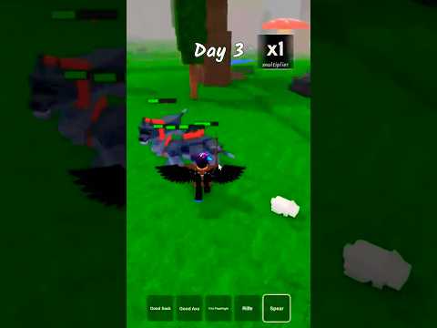 How do you kill 5 wolves at once without taking damage?! | 99 nights in the forest | ROBLOX