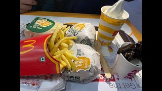 Trying Mcdonald Burger | Masala Dosa Burger , Schezwan veg burger , Piri Piri fries , Coke Mcfloat