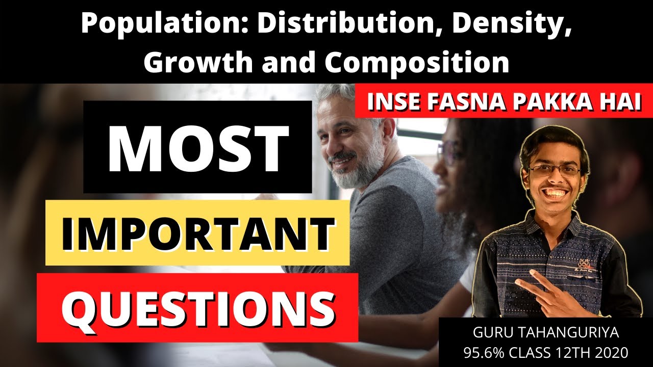 Population: Distribution, Density, Growth and Composition | Important Questions | Geography Class 12