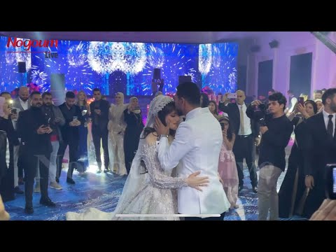 قبولات واحضان رامي ربيعه لزوجته في حفل زفافهما