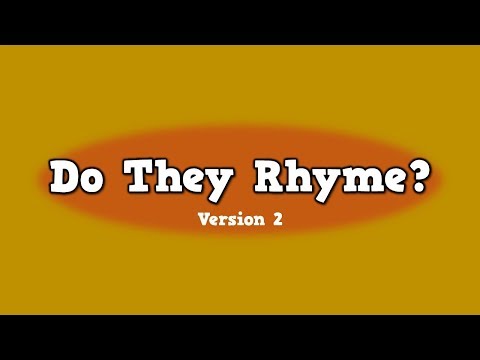 Do They Rhyme [Version 2]      (song for kids about rhyming words)