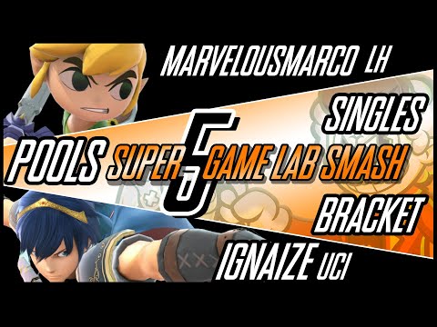 SUPER-GameLabSmash #5 Marvelous Marco (Toon Link) Vs Ignaize (Marth)