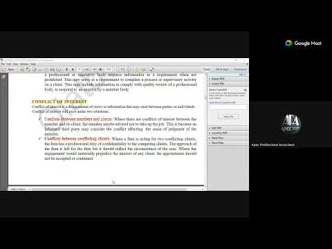 ADVANCE AUDIT AND ASSURANCE CHAPTER 3: RULES TO PROFESSIONAL CONDUCT