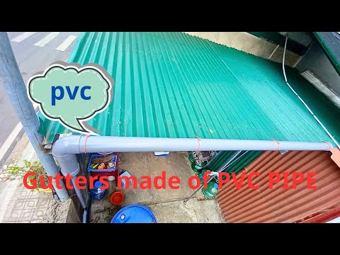 DIY -how to make gutters with pvc pipes - BHK_DIY At Home #diy #pvc #tips