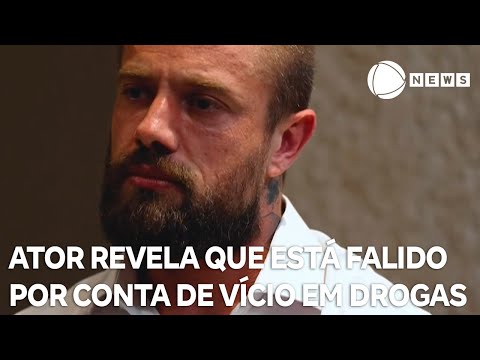 Ator Rafael Cardoso revela que está falido por conta de vício em drogas