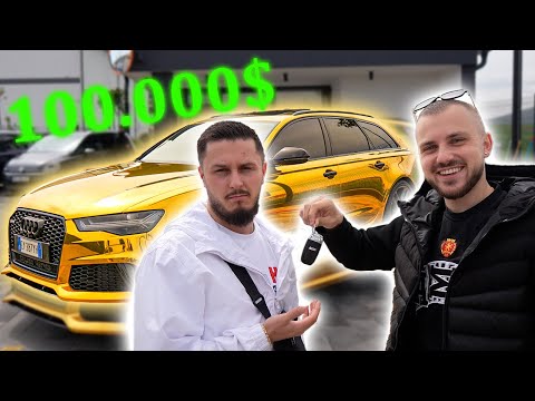 SURPRISING MY BROTHER WITH HIS DREAM CAR - NEW AUDI RS6 GOLD!