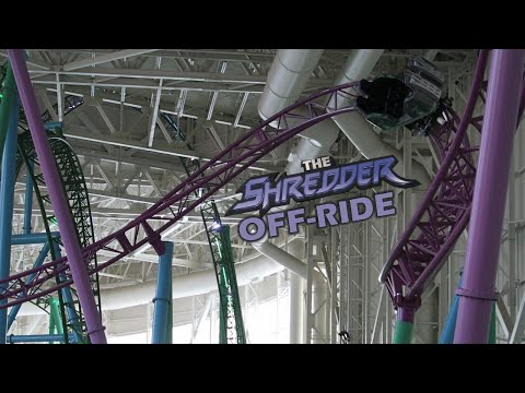Off-ride footage of a Shredder train