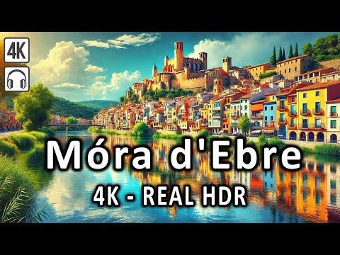 Móra d'Ebre Tarragona | 4K Dolby Vision HDR Walking tour Spain
