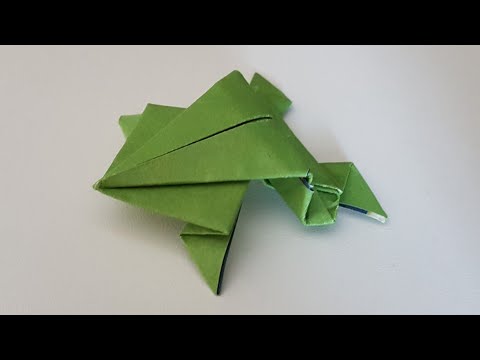Origami Frosch falten / easy & schnell
