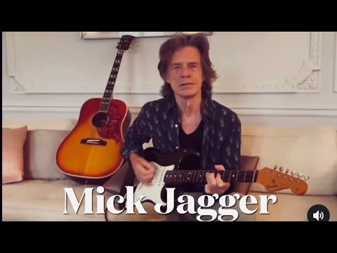 Mick Jagger & Ronnie Wood Play Guitar & Send a 3/20/22 Message to Their Fans on Social Network
