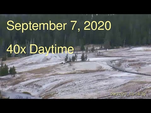 September 7, 2020 Upper Geyser Basin Daytime Streaming Camera Captures