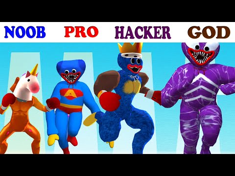NOOB vs PRO vs HACKER vs GOD in Monster Egg vs Monster Run 3D Gameplay - Part Hacker
