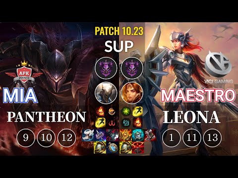 APK Mia Pantheon vs VG Maestro Leona Sup - KR Patch 10.23