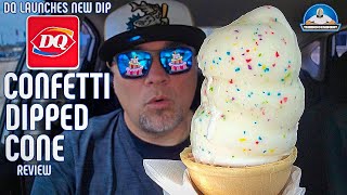 Dairy Queen® Confetti Cake Dipped Cone Review! 🎂🍦 | NEW DIP AT DQ | theendorsement