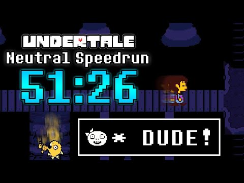 Undertale Any% Speedrun in 51:26 [WORLD RECORD]