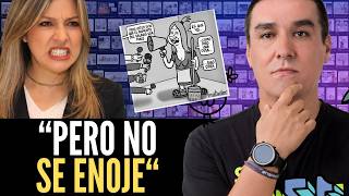 "THE VICKILTRUFIA" - Dávila went crazy over M4t4dor's cartoon that made her look ridiculous
