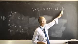 13 Velocity and acceleration in 3D with cylindrical coordinates on the blackboard