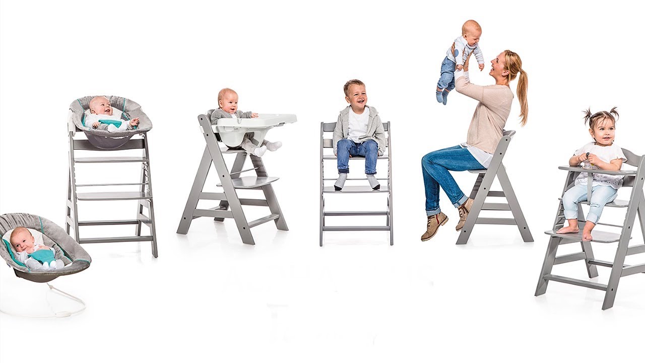 Hauck Chaise haute en escalier Alpha+ Blanc