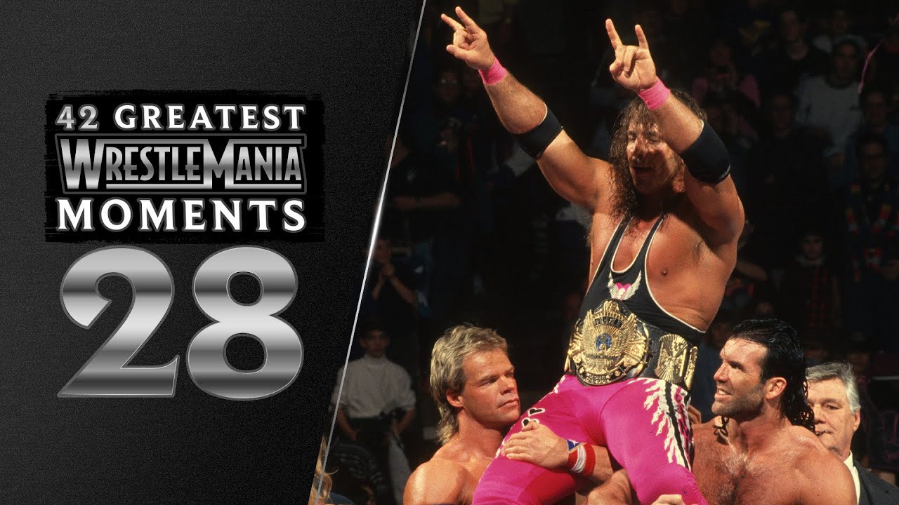 Bret “Hit Man” Hart is crowned WWE Champion | WrestleMania X: 42 Greatest WrestleMania Moments