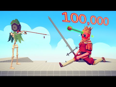 100K DMG BLOWDARTER vs UNITS | TABS - Totally Accurate Battle Simulator