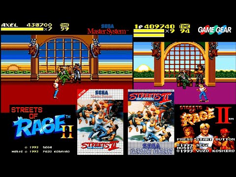 Streets of rage 2 Master system vs Game gear
